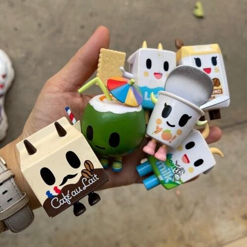 1pc 8~10cm random style Japanese Tokidoki moofia Milk doll kids play house toy more than 6 kinds
