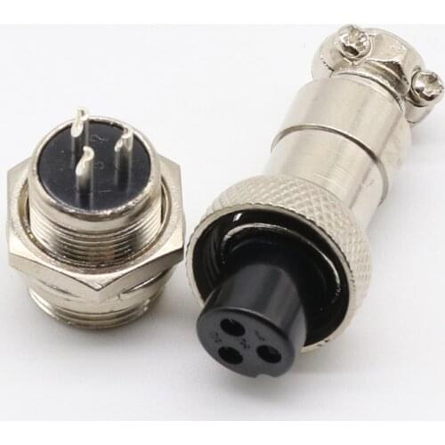 1pcs GX12 3 Pin Male & Female 12mm Wire Panel Connector Aviation Plug L89 GX12 Circular Connector Socket Plug Free Shipping