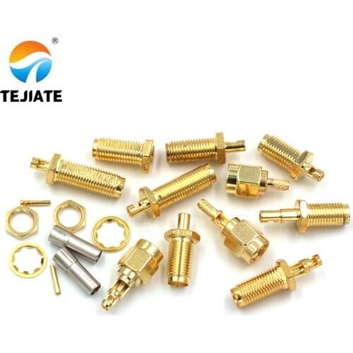1PCS SMA-KY-J Connector PRSMA-KY Adapter Opening Type Outer Screw Inner Pin/Hole Match For RG178