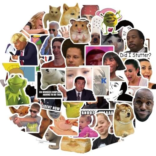 10/50pcs/pack Funny Meme Graffiti Stickers Flakes For Cars Motorcycles Furniture Childrens toys Luggage Skateboards Lable