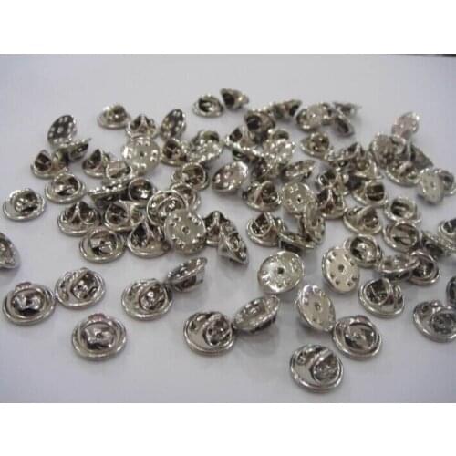 Wholesale 1000 pcs Bezel Blank Metal butterfly Clip Pins Back Suitable to brooches Collar Lead free and nickle Free Shipping