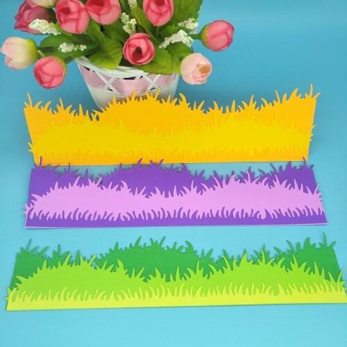 3 lawn and grass metal cutting templates DIY scrapbook, card making, embossing crafts, photo album decoration