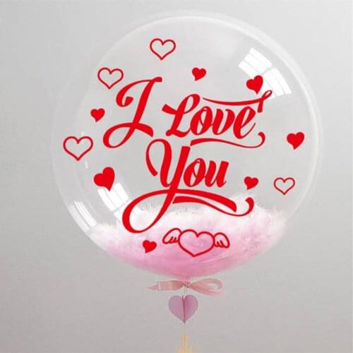 5pcs/lot Valentine Stickers Static Stickers Disposable Decorative Stickers Car Wall Window Balloon Sticker Wedding Party Decor