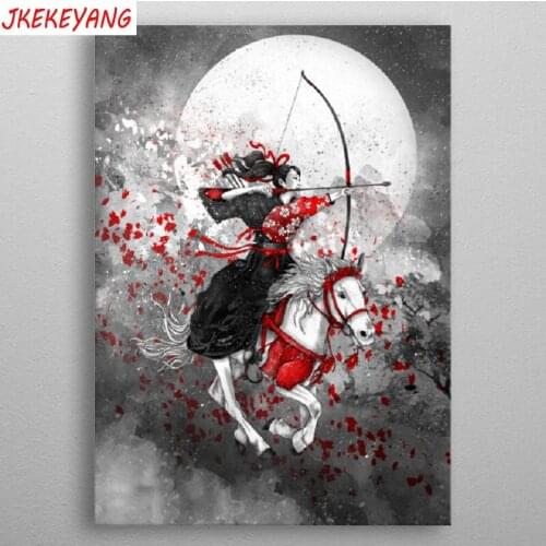 5D DIY square/round Diamond painting Japanese beauty shooter Cross Stitch Diamond Embroidery Pattern Rhinestone J2458