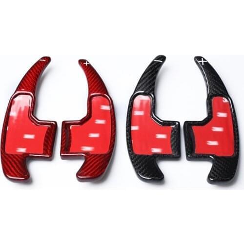 Car Accessory Carbon Fiber steering wheel DSG paddle shifters for Ford Mustang EcoBoost GT GT500 Shelby GT 350 Paddle Gearbox