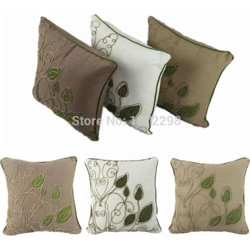 Free Shipping Rayon Embroidery Cushion Cover For Sofa Chair Car Pillowcase HT-LREC-01