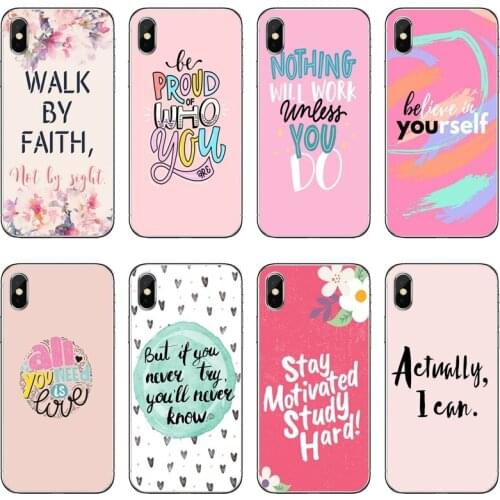 English word phrase inspirational Cover Case For Samsung Galaxy A71 A70 A60 A51 A50 A41 A40 A31 A30 A20E A21S A12 A10 A7 A5 A3