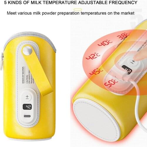 USB Baby Bottle Heating Cover Anti-scalding Anti-slip Insulation Bag Portable Bottle Warmer USB Milk Bottle Warm Heat Keeper