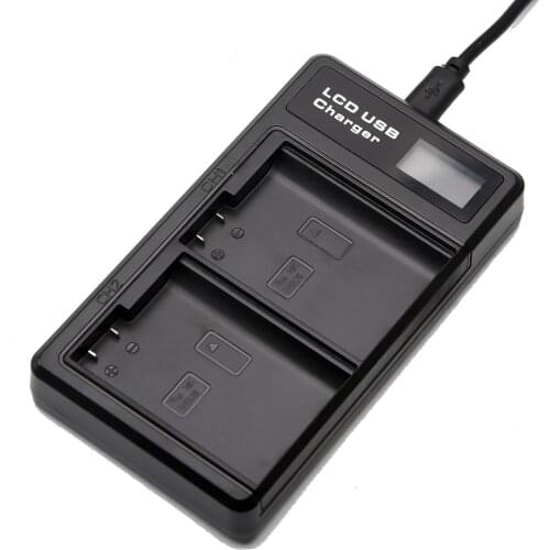 Dual USB Battery Charger with LCD Display for Nikon EN-EL15 D7100, D750, D7000, D7200, D810, D610, D800,D800E,D850 Battery