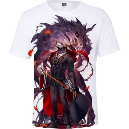 The Ancient Magus' Bride 3D Printed T-shirts Women/Men Kawaii Summer Short Sleeve Tshirts Anime Casual Streetwear Kids Clothes