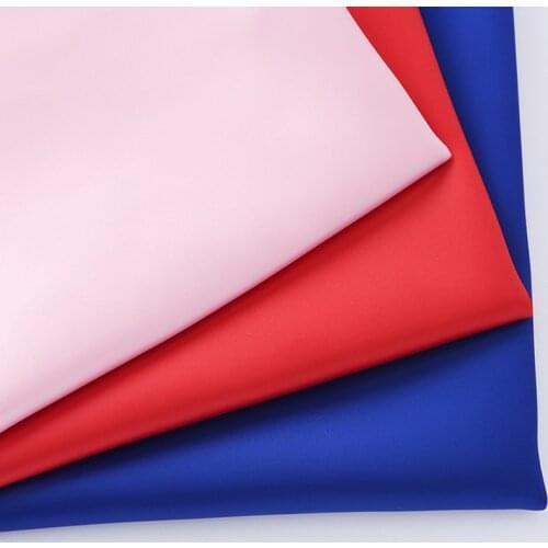 Good drapery polyester spandex heavy stretch satin valentino fabric for nightwear