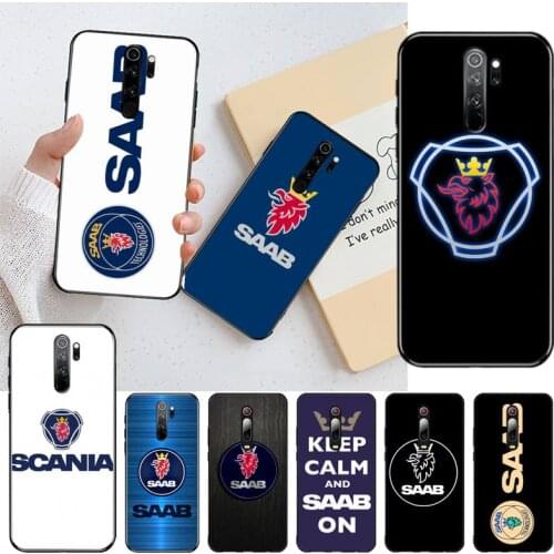 Fashion car saab logo DIY Printing Phone Case cover Shell for Redmi Note 8 8A 8T 7 6 6A 5 5A 4 4X 4A Go Pro