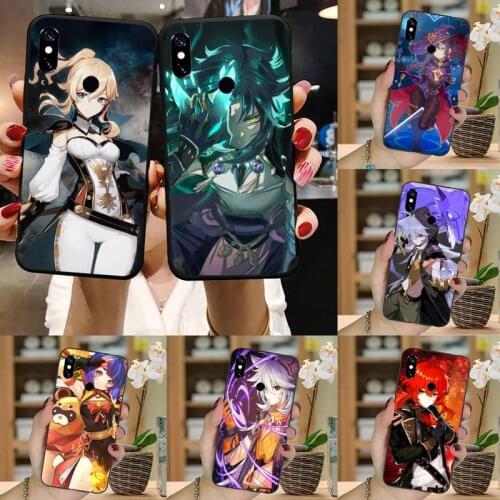 Genshin impact fashion capa funda cover Phone Case For Xiaomi Redmi note 7 8 9 t k30 max3 9 s 10 pro lite