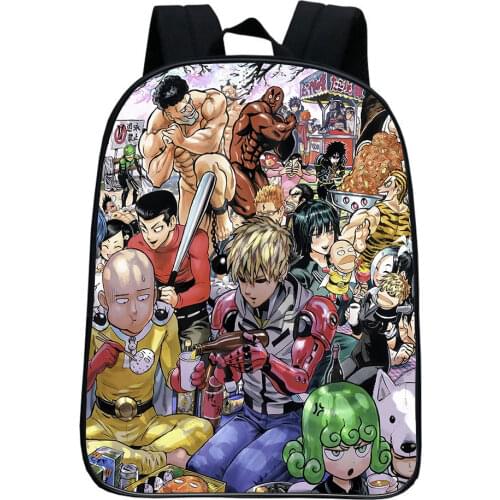Anime One Punch Man Backpack Saitama Sensei School Bag For Students Backpack/Double-Shoulder/School/Travel Bag Boy Girl Rucksack