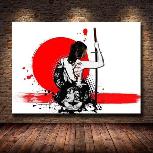 Wall Artwork Painting Home Decoration Armored Samurai Japan Anime Canvas Prints Pictures Modular Poster for Living Room Cuadros