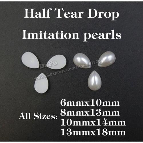 New Fashion Ivory/White Color ABS Imitation Tear Drop Pearl DIY Decoration