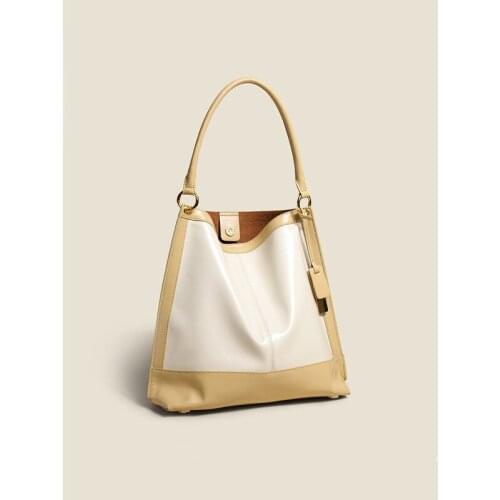 2021 New Design Leather Large Capacity Bucket Bag Fashion Messenger Bag Multifunctional Tote Bag For Women