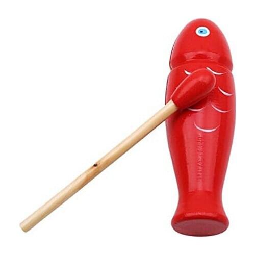 New Educational Kindergarten Funny Wooden Musical Instrument For Children Kid Toys Sound Fish Shape Play Game Toy Children Kids