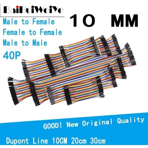 40-120PCS Dupont Line 10CM 40Pin Male to Male Male to Female and Female to Female Jumper Wire Dupont Cable for Arduino DIY KIT