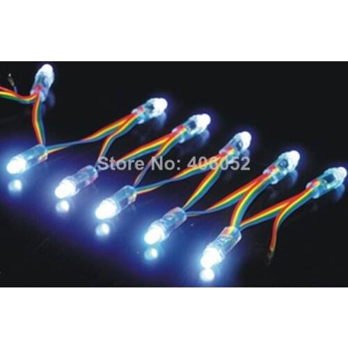 1000pcs 12mm LPD9813 / LPD6803 pixel module IP68 waterproof DC5V full color 50pcs a string ws6803 led pixel module