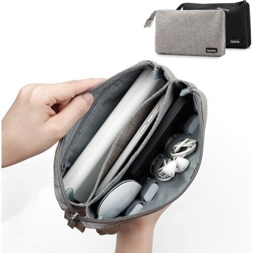 Portable Large Capacity Storage Bag Data Line Power Bank Phone Headset Sort Out Pocket Household Traveling Organizer Accessories