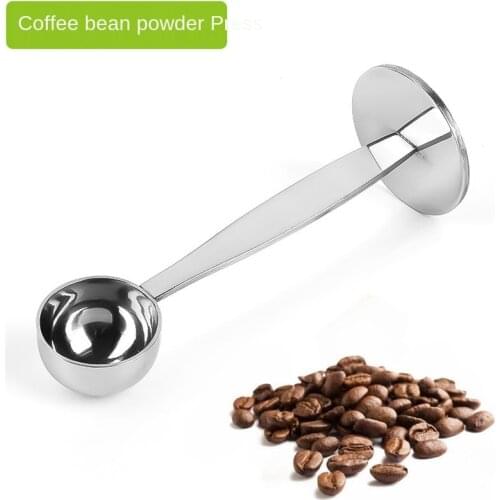 Portable 201 Stainless Steel Stand Coffee Powder Measuring Tamper Spoon Stainless Steel Coffee & Tea Tools