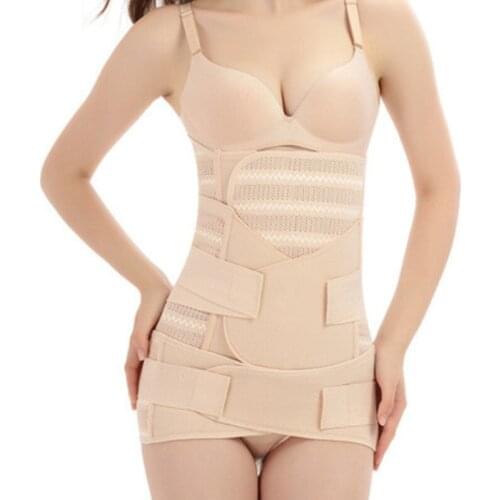 Postpartum Bandage Women Pelvic Abdomen Contraction Pregnancy Maternity Belly Band Shaper Waist Trainer Corset Reducer Belt L130