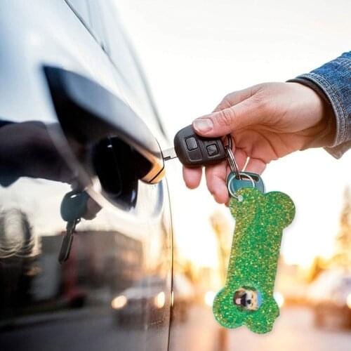 R58E Creative Dog Bone Paw Shaped Silicone Mold Pet Memorial Tombstone Key Chain Mould Non-stick DIY Resin Keyring Accessories