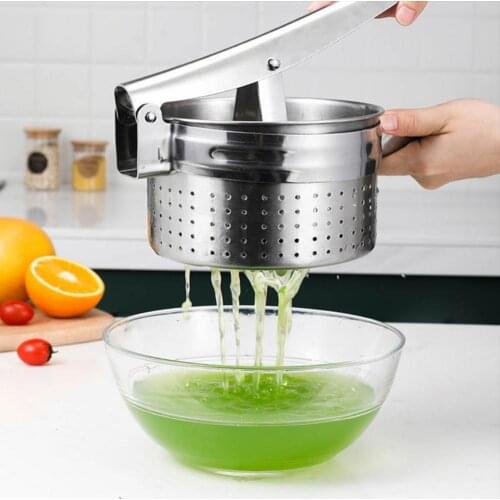 Manual Orange Juicer Lemon Pomegranate Juice Squeezer Multi-purpose Easy to Clean Stainless Steel Fruit Juicer Press