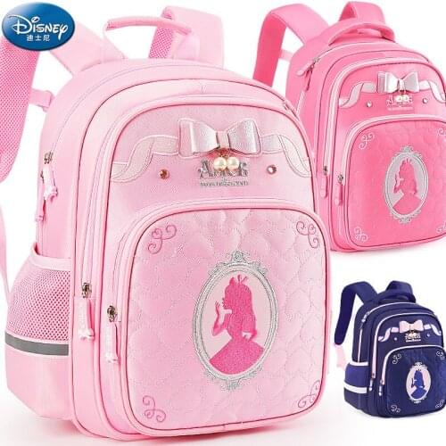 Disney Princess Backpack Large Capacity Womens Waterproof Shoulder Bag 2020 New Fashion Girl Travel Bag Handbag