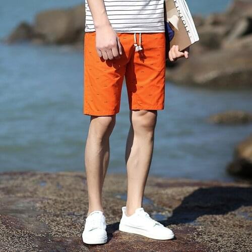 2021 Fashion Shorts Mens New Style Mens Summer Stretch Lace Shorts Middle Pants Summer Cotton Printed Shorts Daily Business