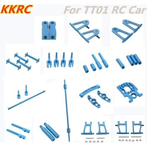 TT01 Full Set Metal Upgrade Part Drive Shaft Dogbone Stub Wheel Axle Front Rear Arm Mount For RC Car TAMIYA TT-01