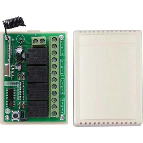 DC 12V 5V 433Mhz Universal Wireless Remote Control Switch 4CH relay Receiver Module
