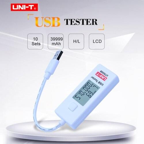 UNI-T UT658B USB Tester U Disk Doctor Chargers Volt Amper meter Voltage and Current Monitors MAX 9V with Data Storage