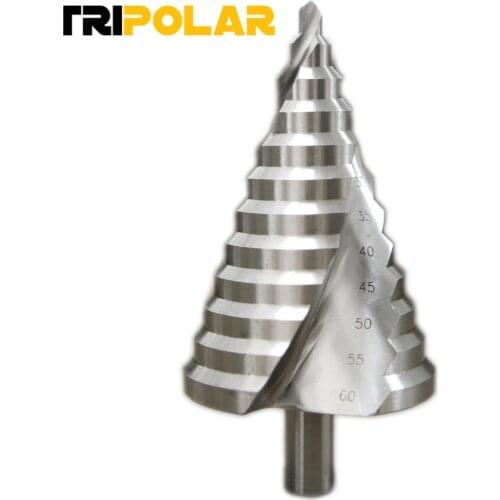 Spiral Groove Step Drill Bit 6-60mm Reamer Reaming Drilling Hole Cut Twist Drill for Iron Steel Plate PV Plate Insulation Board