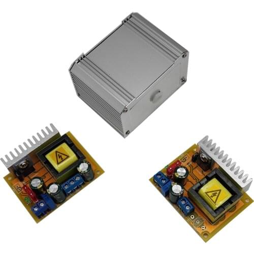 DC high voltage capacitor charging ZVS boost module guns 45-390V 780V Adjustable Regulator Single Output With Protective shell