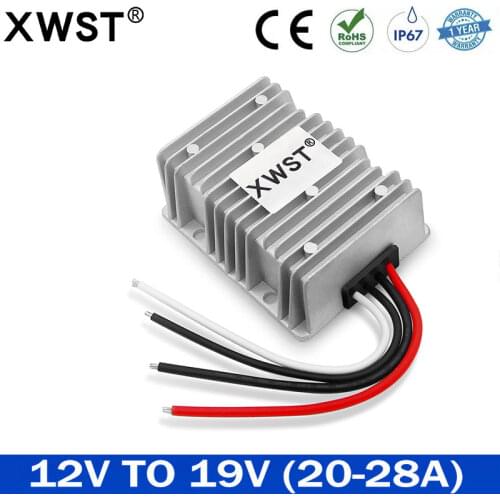12V to 19V 20A 28A 380W Voltage Booster DC Converter Step Up Regulator 12 Volt TO 19 Volt 20Amp Car Power Supply CE RoHS XWST