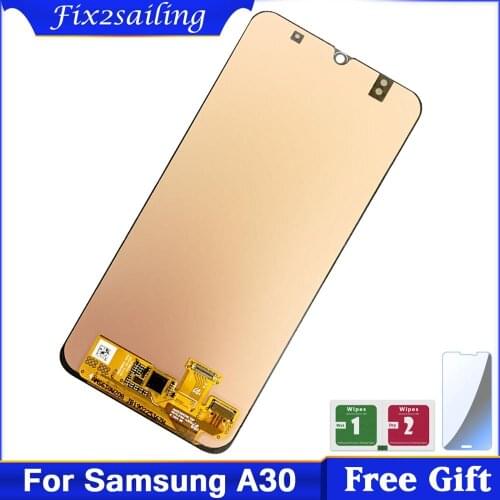 Super AMOLED Display For Samsung galaxy A30 A305/DS A305F A305FD LCD Display Touch Screen Digitizer Assembly Free Shipping