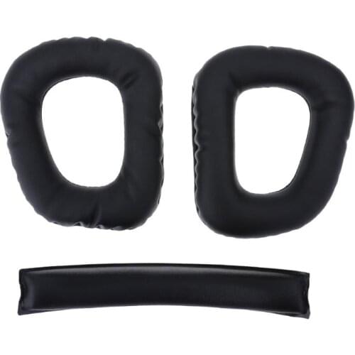 1pc Replacement Ear Pads Headband Cushion for Logitech G930 Headphones Ear Pads for Logitech G930 Headsets Earpad Earbug Earplug
