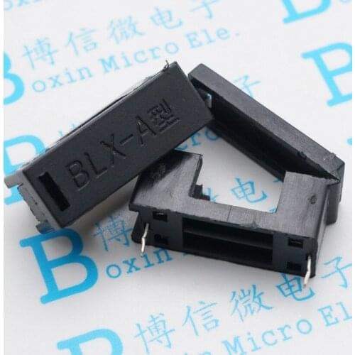 10PCS/Lot 5*20mm glass fuse holder BLX-A type with cover fuse blocks 5X20mm insurance header