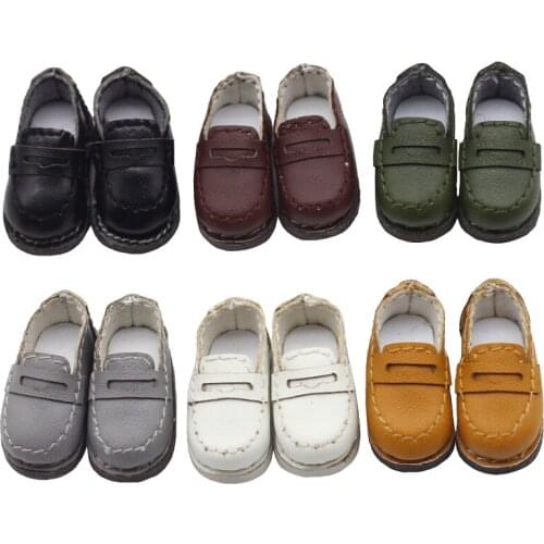 2.5*1.2cm 1/12 BJD Student Shoes Doll Leather Shoes OB11 Uniform Shoes (Suitable for Obitsu11,GSC Clay,Cu-Poche) Toy Shoes