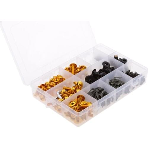 251 Pieces Fairing Bolts Kit Fasteners Clips Screws for Motorcycle Sportbike