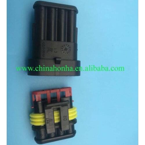 4 Pin 1.5 Series DJ7041-1.5-11/21 Waterproof Electrical Wire Automobile Connectors for TYCO AMP