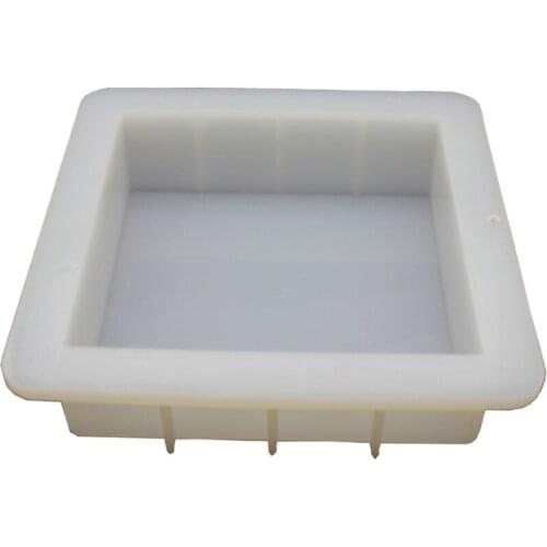 6 inch Square Cube Silicone Slab Mold for Soap Making Capacity 1100ml