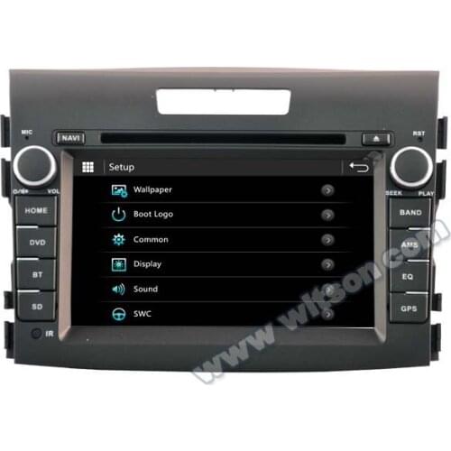 7" Special Car DVD for Honda CRV 2012-2014 with External Tire Pressure Monitoring System Support & Front DVR Camera Support