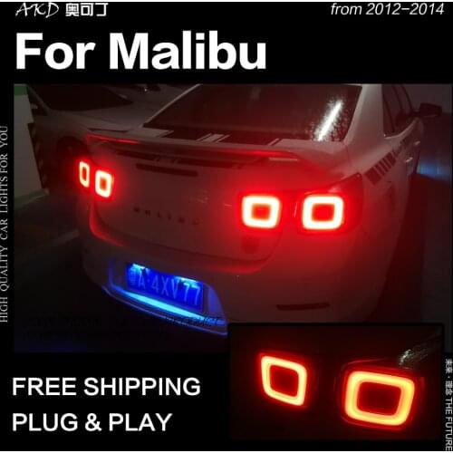 AKD Car Styling Tail Lamp for Chevrolet Malibu Tail Lights 2012 Malibu LED Tail Light DRL Signal Brake Reverse auto Accessories