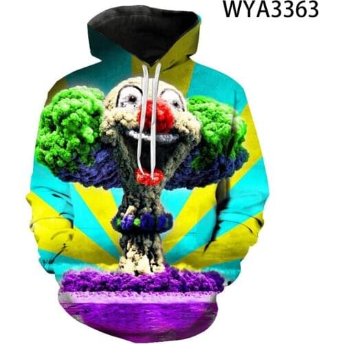 Atomic Bomb Explosion 3D Hoodies Men Women Children Long Sleeve Fuuy Sweatshirts Tops Fashion Cool Joker 3D Print Pullover
