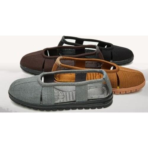 4color unisex black/gray/brown/yellow shaolin monk shoes Buddhism lohan/arhat kung fu shoes lay meditation buddhist SANDALS