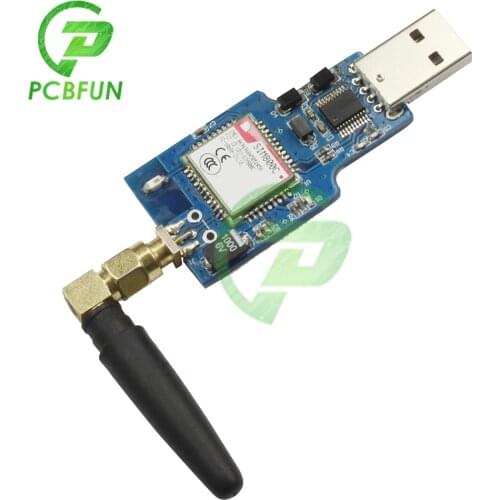 CH340T USB to GSM GPRS Module Quad-band GSM GPRS SIM800 SIM800C Module 2.4GHz for Wireless Bluetooth SMS Messaging With Antenna