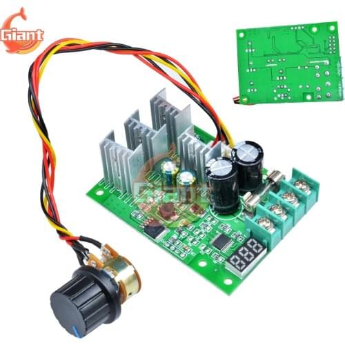 DC 6-60V 30A LED Digital DC Motor Speed Controller Adjustable 12V 24V Car Fan Light Speed Regulator PWM Speed Control Governor